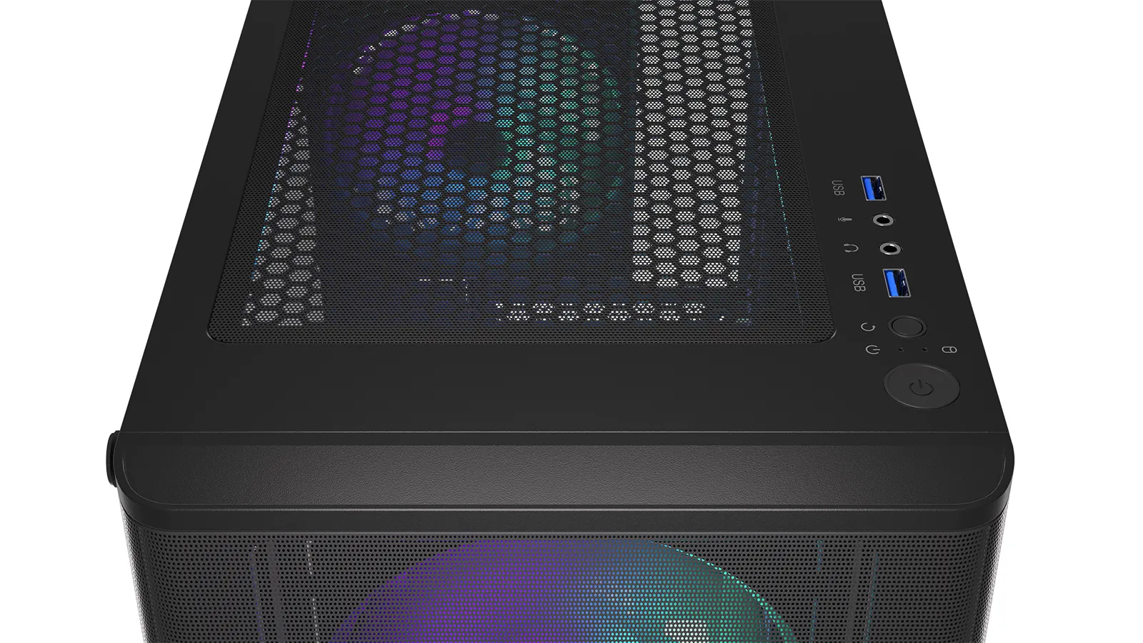 Endorfy Ventum 200 ARGB- midi chassi, f&ouml;nster, svart