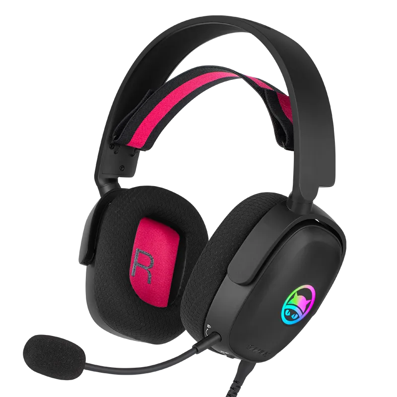 Gamiac HS71 7.1 Surround RGB - gaming headset , Black