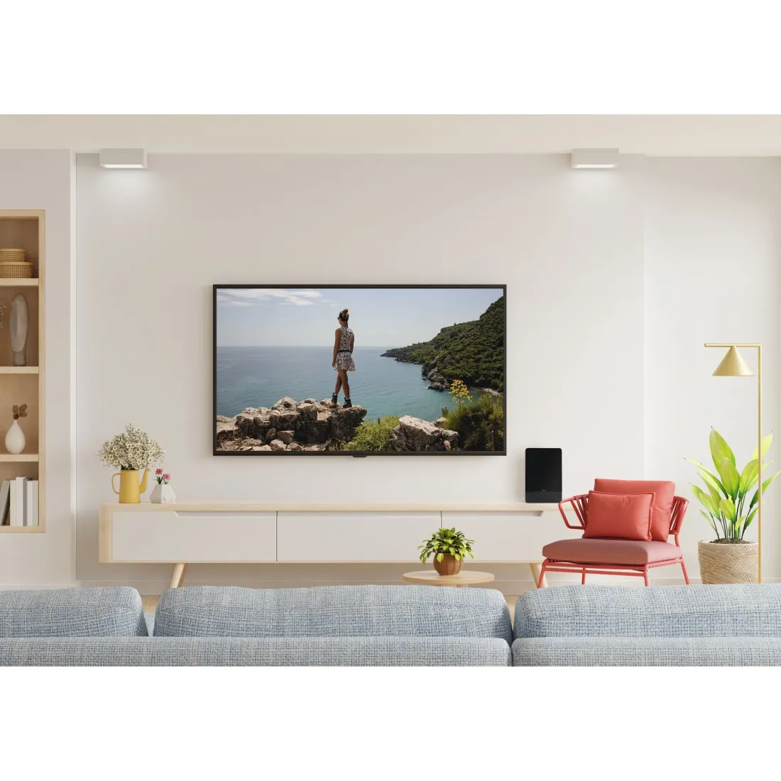 HAMA Indoor Antenna Pro 45 DAB+/DAB/DVB-T2/FM Flat Black
