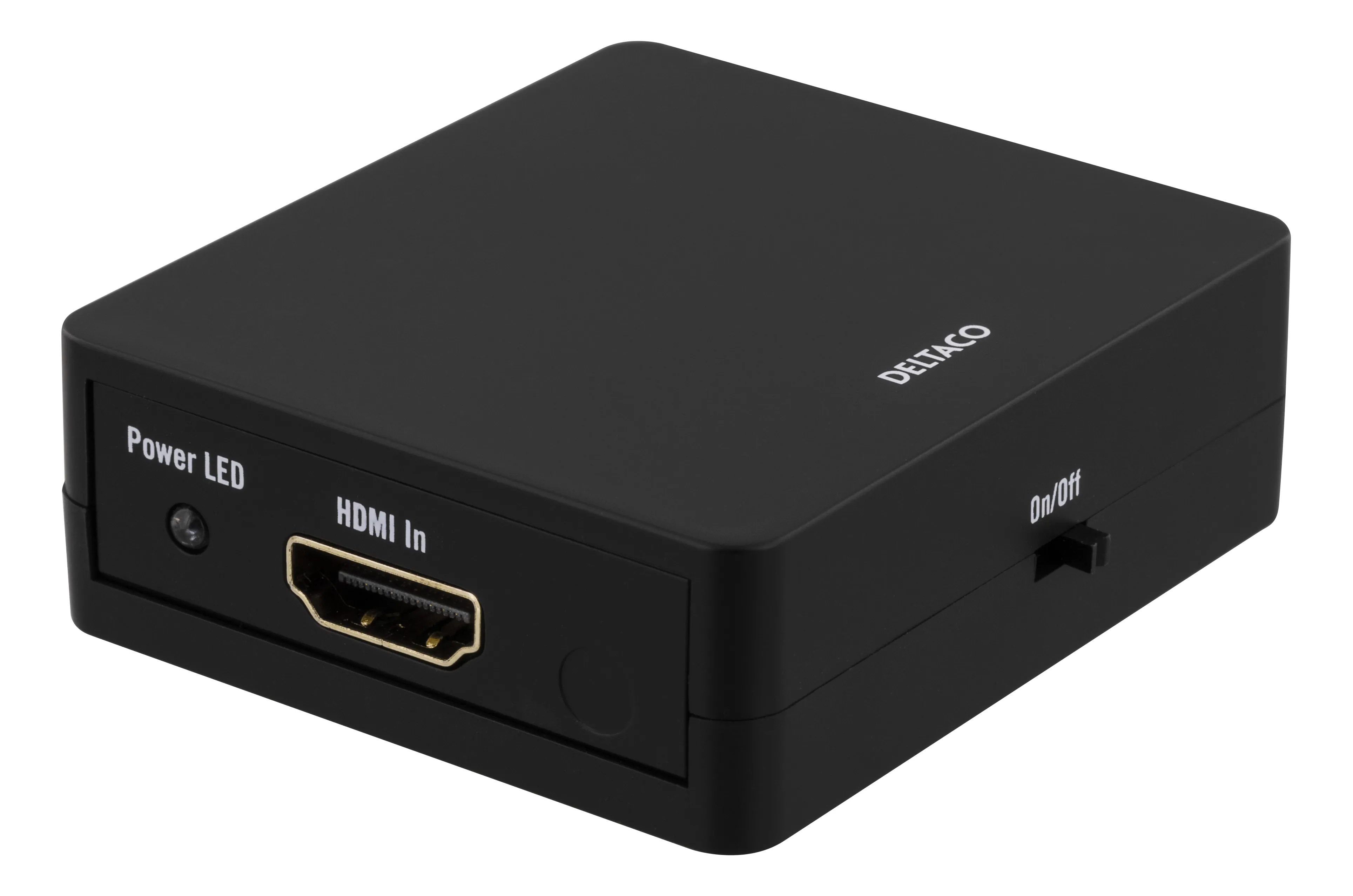 DELTACO HDMI splitter, 1x HDMI in, 2x HDMI out, 6,75 Gbit/s, black