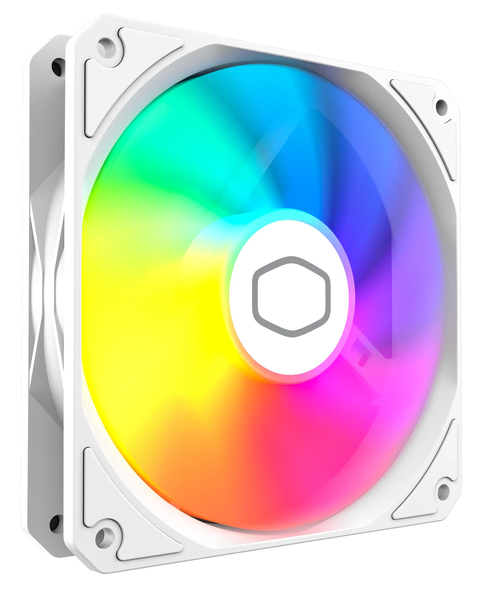 Cooler Master MasterFan MF120 Lite ARGB White Edition Case Fan, 120 mm, 3-pack