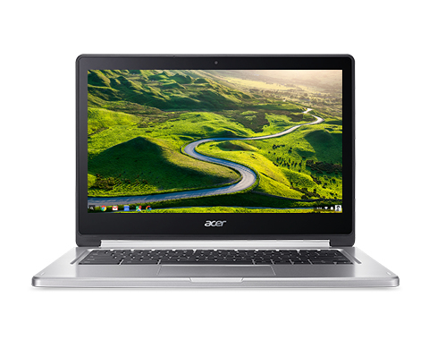 Acer 13.3" IPS Chromebook R 13, 64 Gb, Chrome OS - b&auml;rbar dator, silver