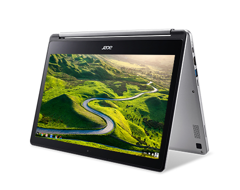 Acer 13.3" IPS Chromebook R 13, 64 Gb, Chrome OS - b&auml;rbar dator, silver