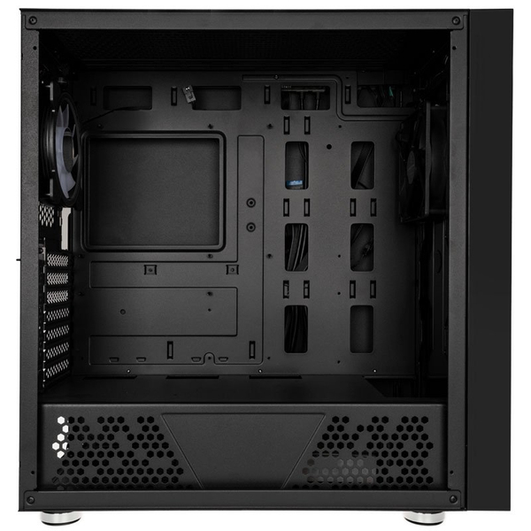 Kolink Unity Adapt ARGB - miditornikotelo, Musta, L&auml;pin&auml;kyv&auml;