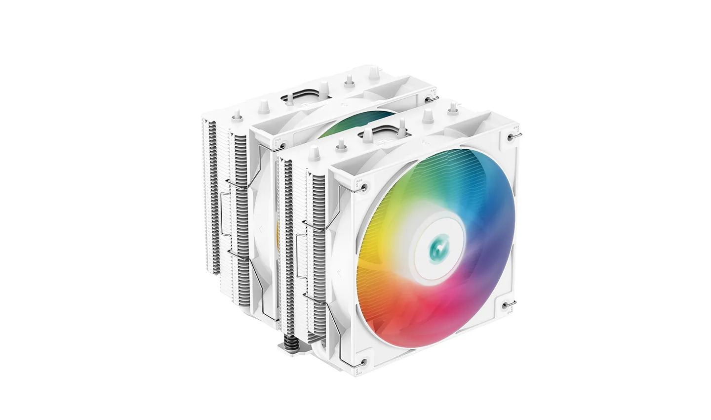 DeepCool AG620, 2x120 mm ARGB CPU Cooler, White