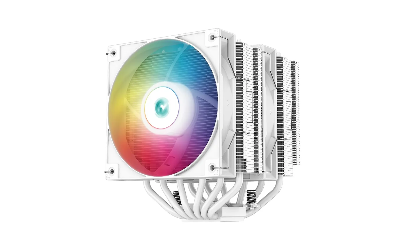 DeepCool AG620, 2x120 mm ARGB CPU Cooler, White