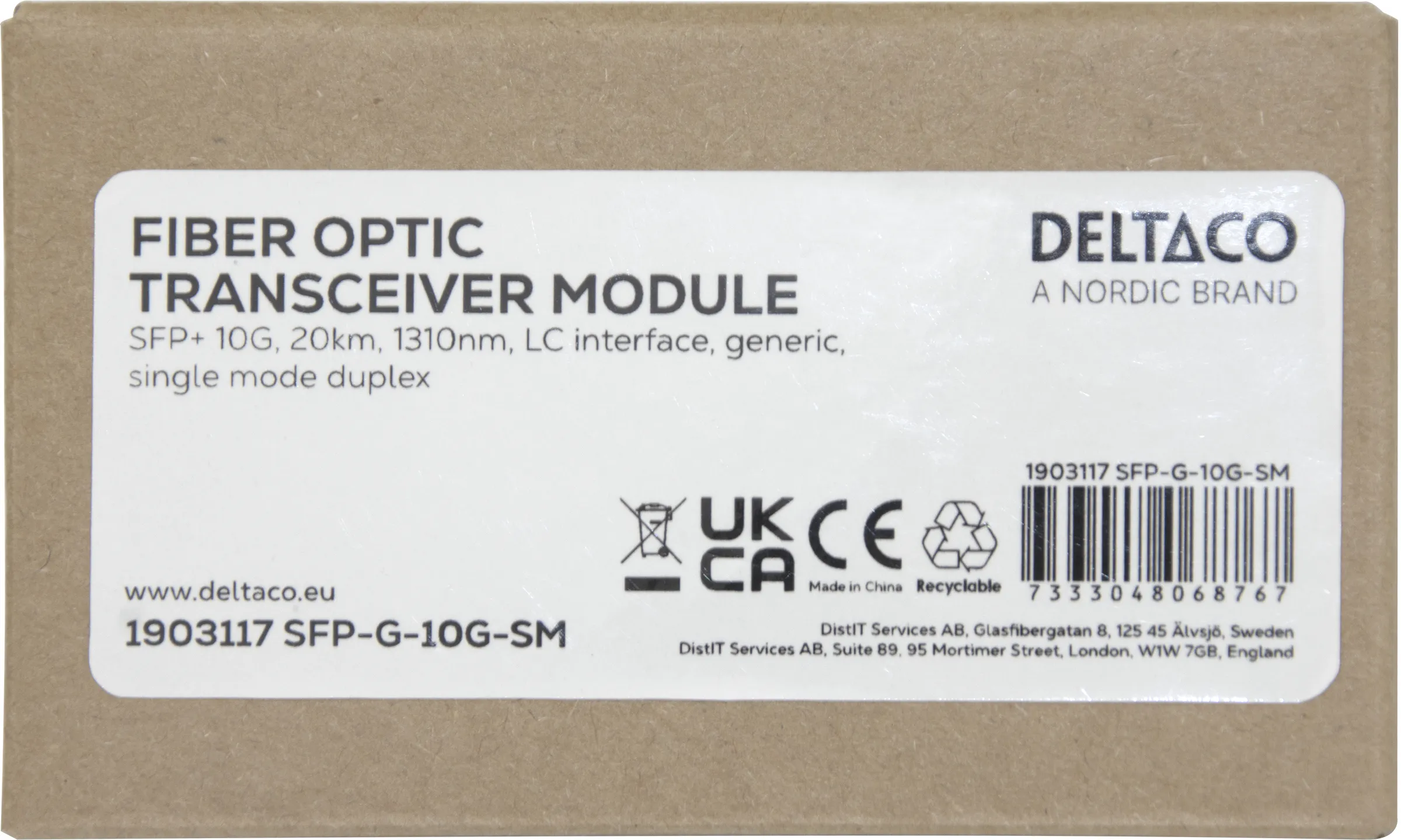 DELTACO 10GBASE-LR LC-LC -valokuitukaapeli
