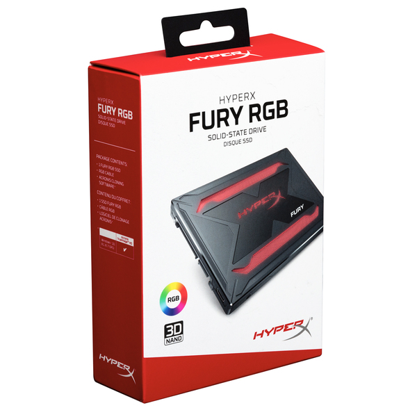 Kingston 960GB HyperX Fury SHFR SATA3 2.5" RGB Bundle - SSD