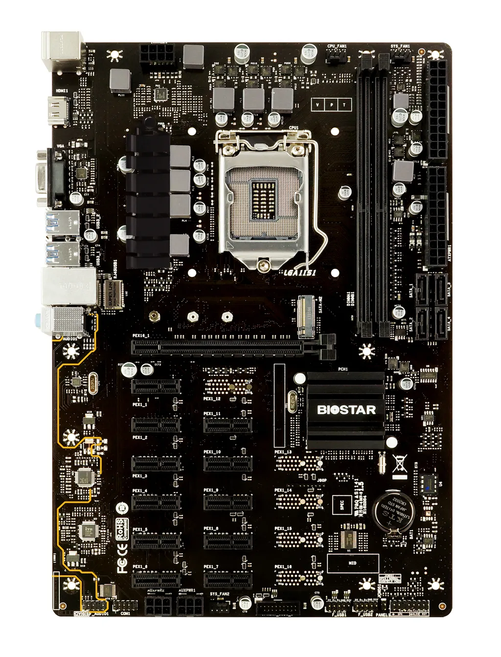 Biostar TB360-BTC PRO 2.0 LGA1151 ATX Motherboard