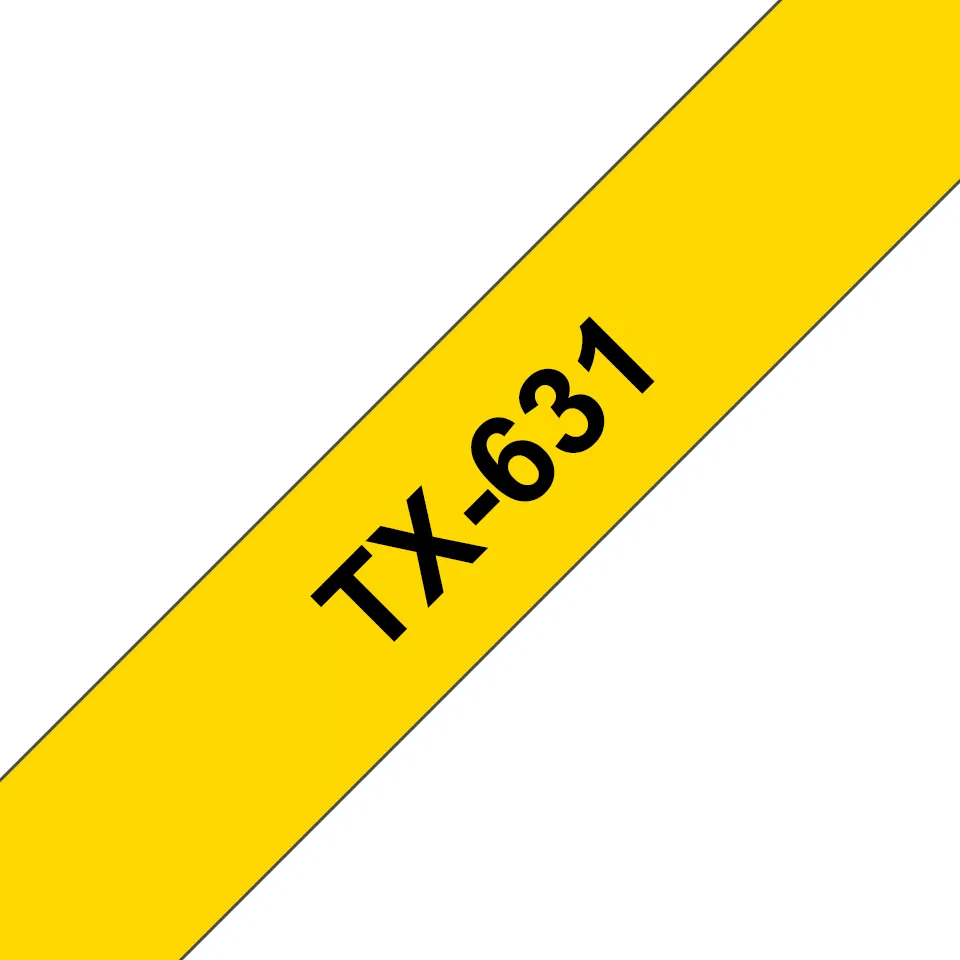 Brother TX tape 12mmx15m black/yellow