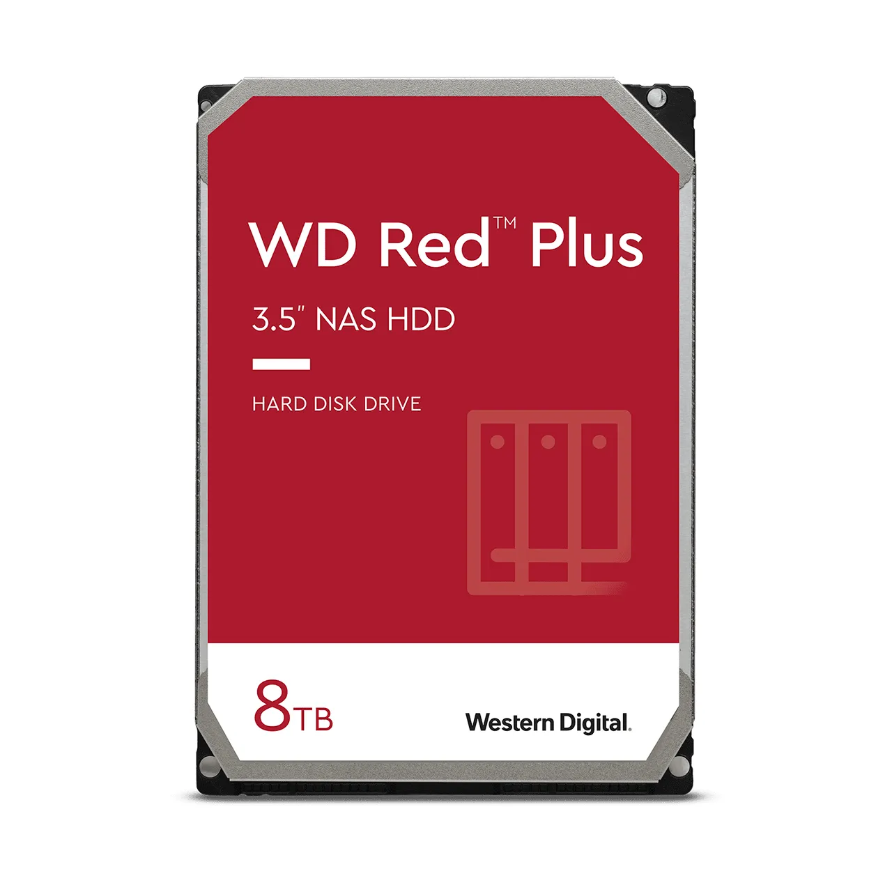 WD Red Plus 3.5" 8TB, 5640 RPM, 256MB, SATA III Hard Drive for NAS