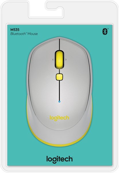 Logitech M535 - wireless mouse, Grey/Yellow