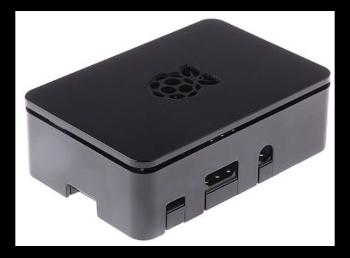 RS Pro Raspberry Pi 3 case, ABS-plast, svart