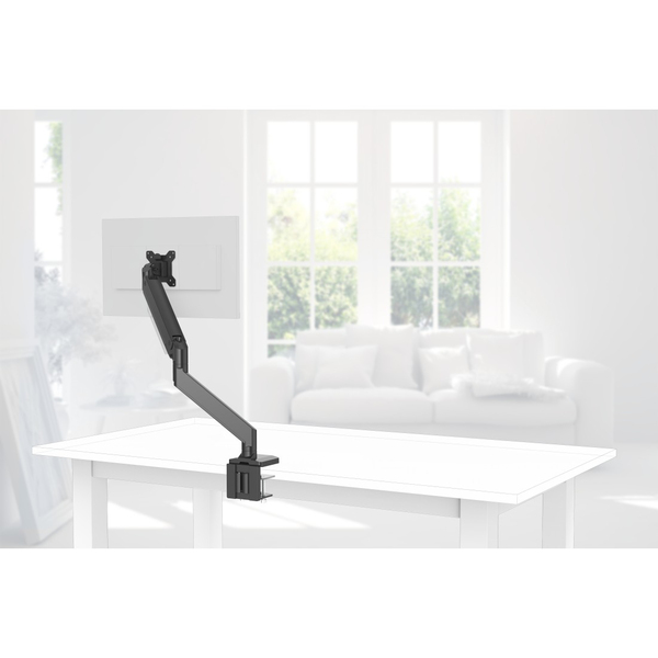 Hama Performer Single Gas Spring -n&auml;ytt&ouml;varsi, musta, 13-35&quot;, 15Kg