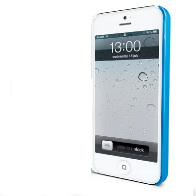 Muvit takakuori GLOSSY Apple iPhone 5, sininen