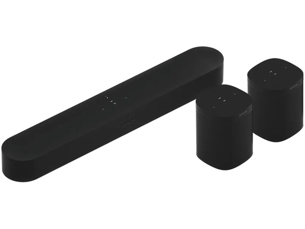 Sonos Beam + 2 One SL Bundle, svart