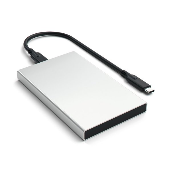 Satechi USB Type-C Aluminiumkabinett f&ouml;r HDD/SSD - Silver