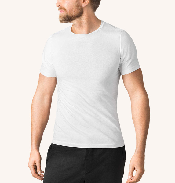 SWEDISH POSTURE T-Shirt Men Alignment Cotton White M
