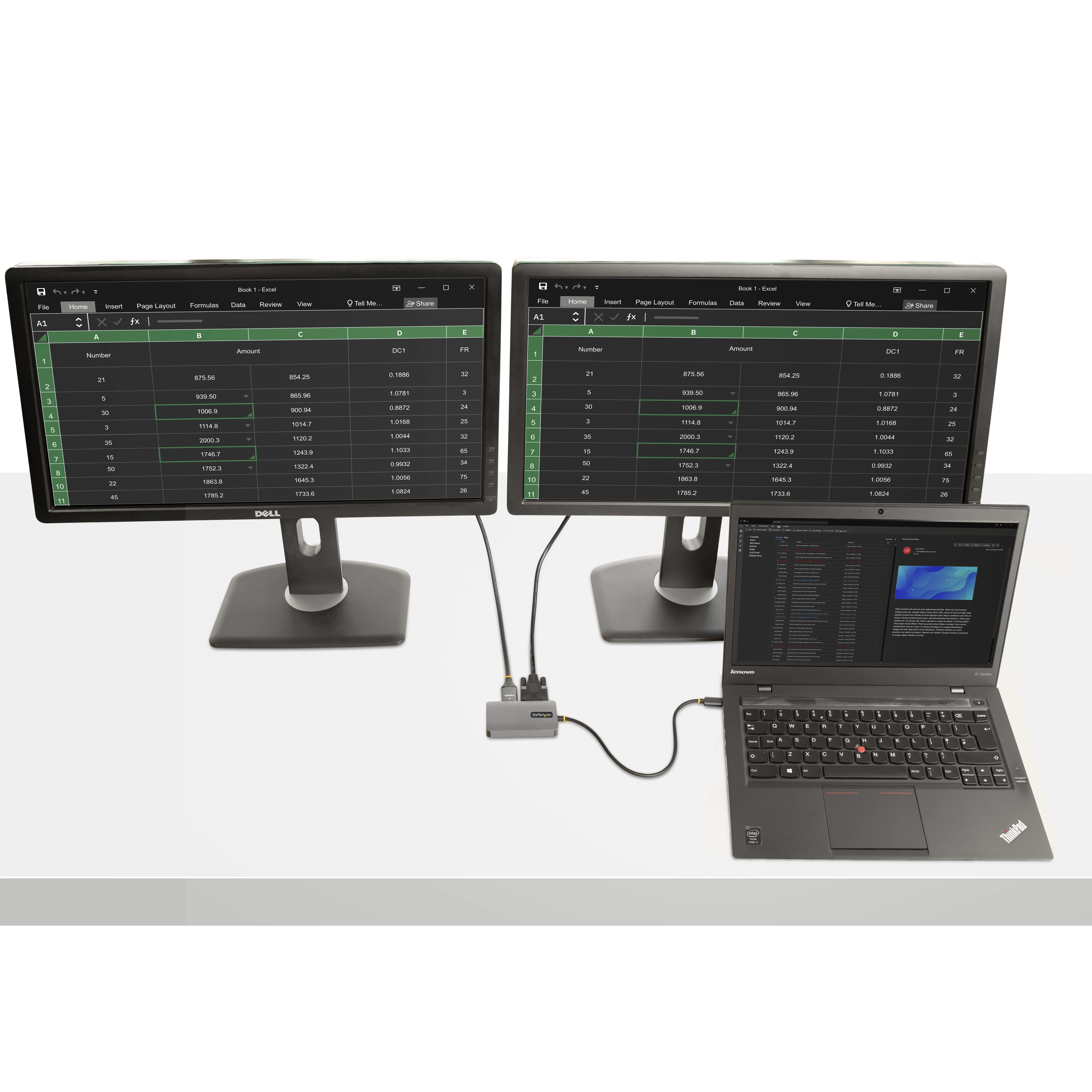 Startech USB-C - HDMI/VGA/DVI - adapter