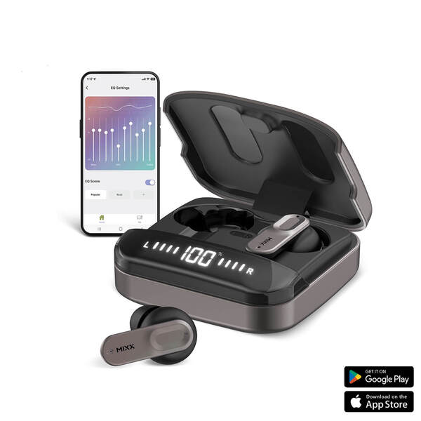 MIXX StreamBuds Ultra Mini trådlösa in-ear hörlurar, svart