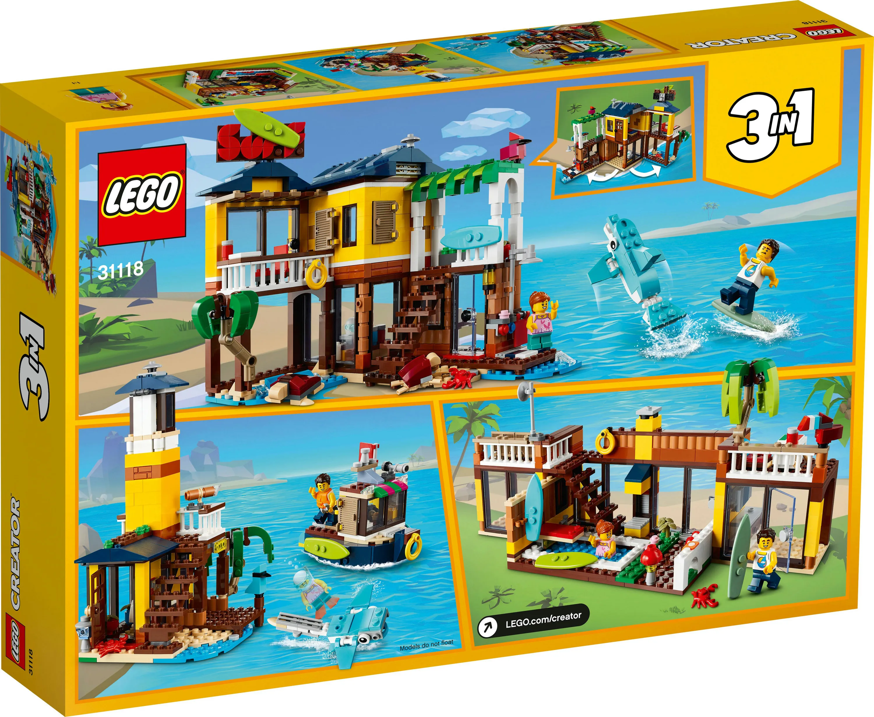 Lego Creator Surfer Beach House 31118