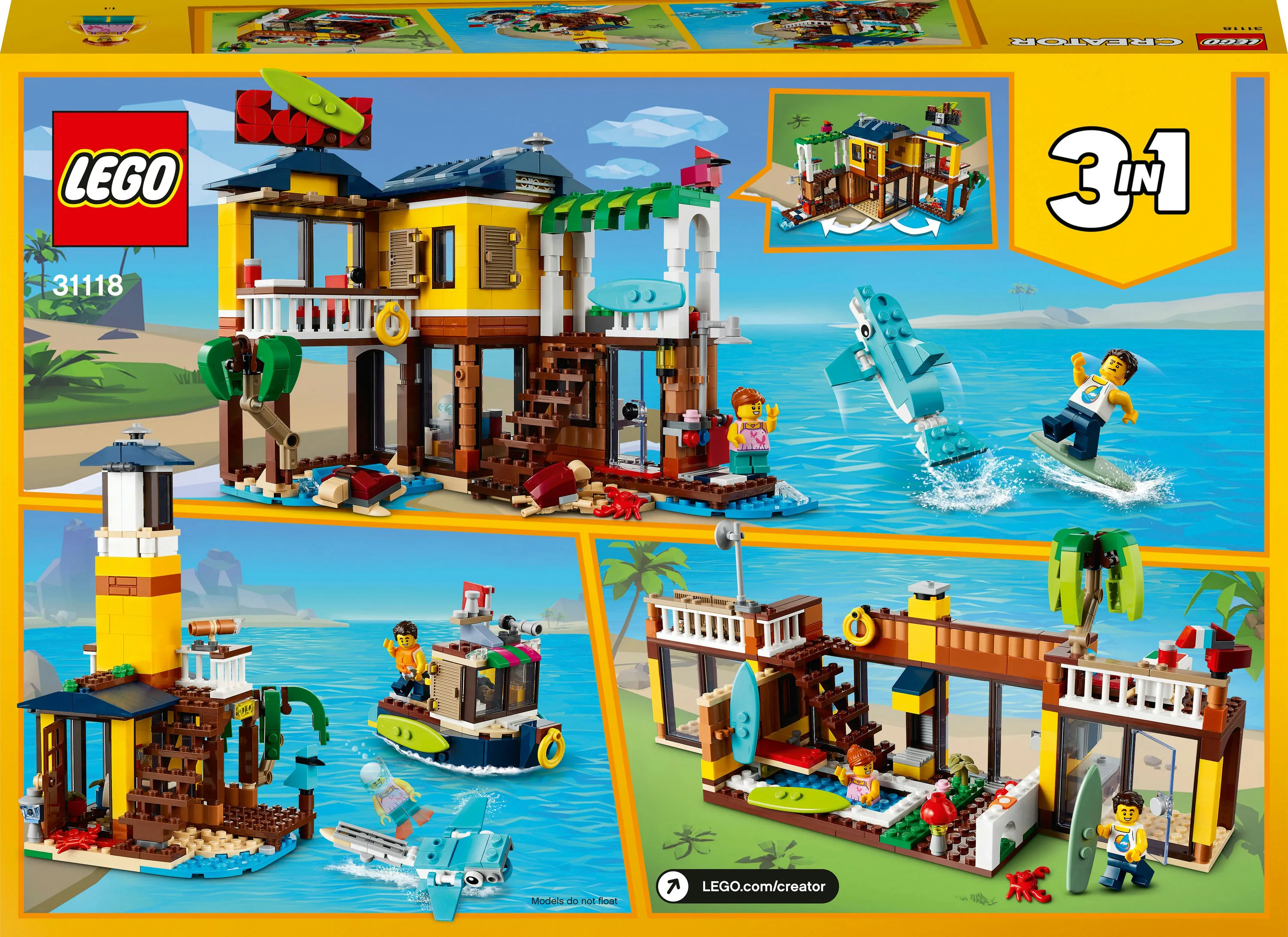 Lego Creator Surfer Beach House 31118