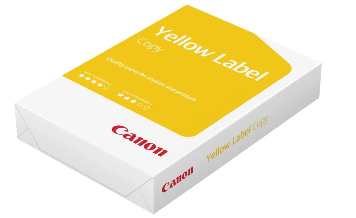 Canon Yellow Label Copy A4, 80G, 5 X 500 arkkia