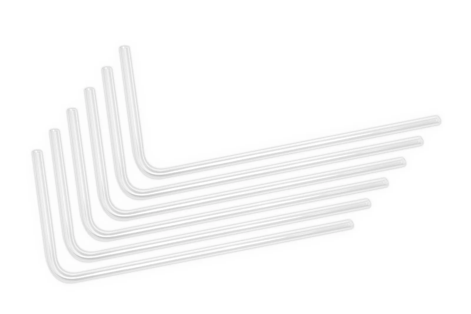 EKWB EK-Loop Hard Tube 14mm 0.8m Pre-Bent 90 - Acrylic, Tube (transparent, 6 pieces)