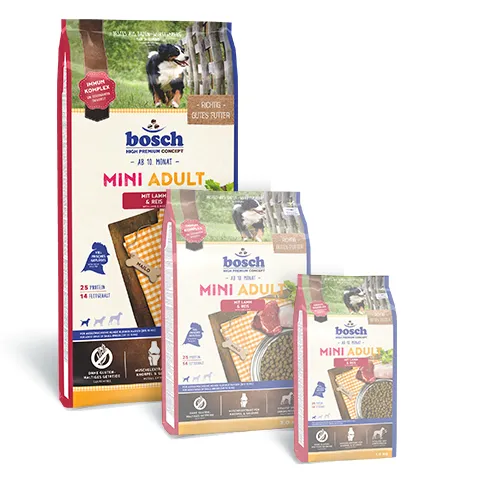 Bosch Mini Adult with Lamb & Rice, Dry food for dogs, Gluten Free, 15kg