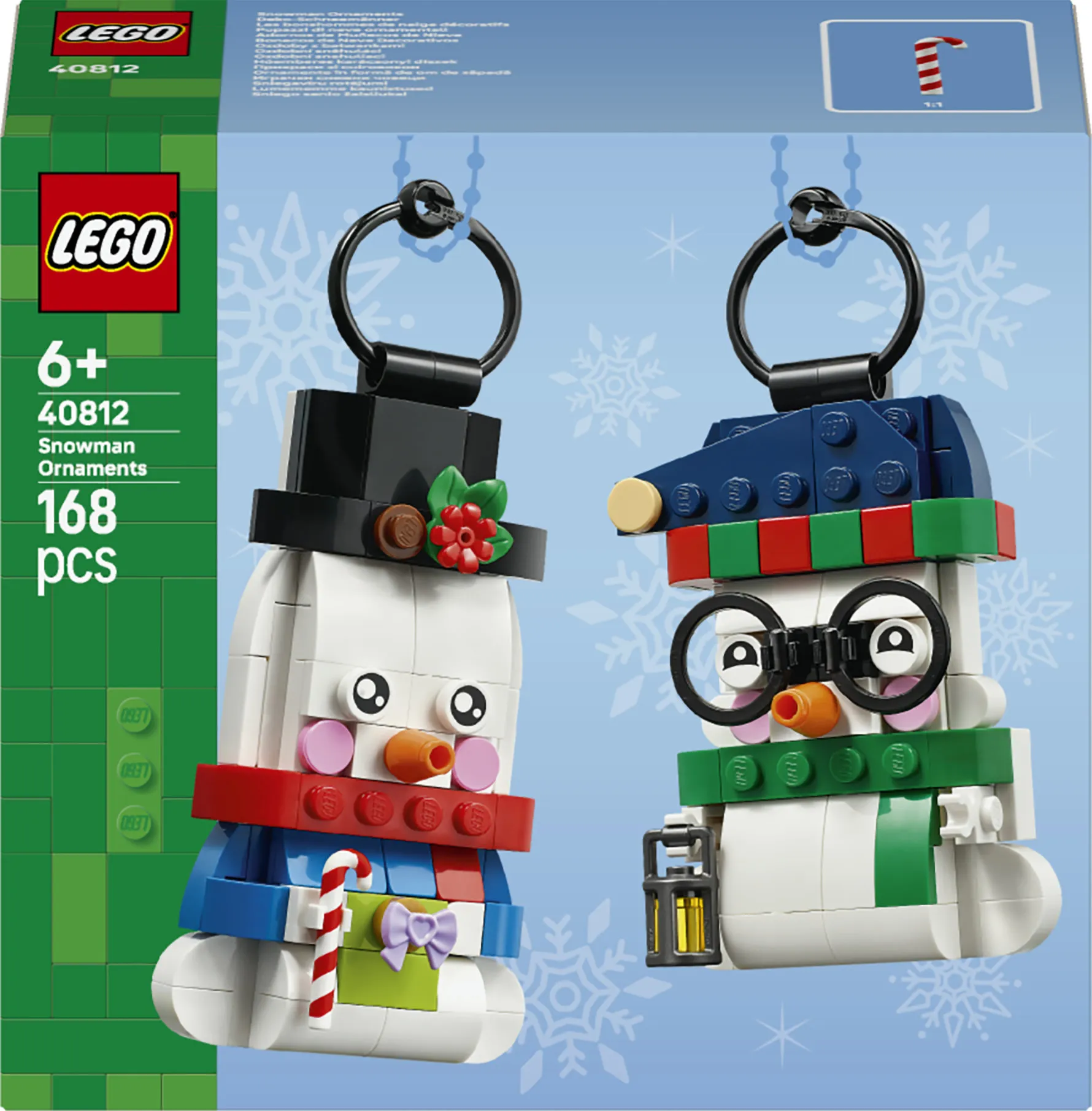 LEGO Seasonal Snowman Ornaments 40812