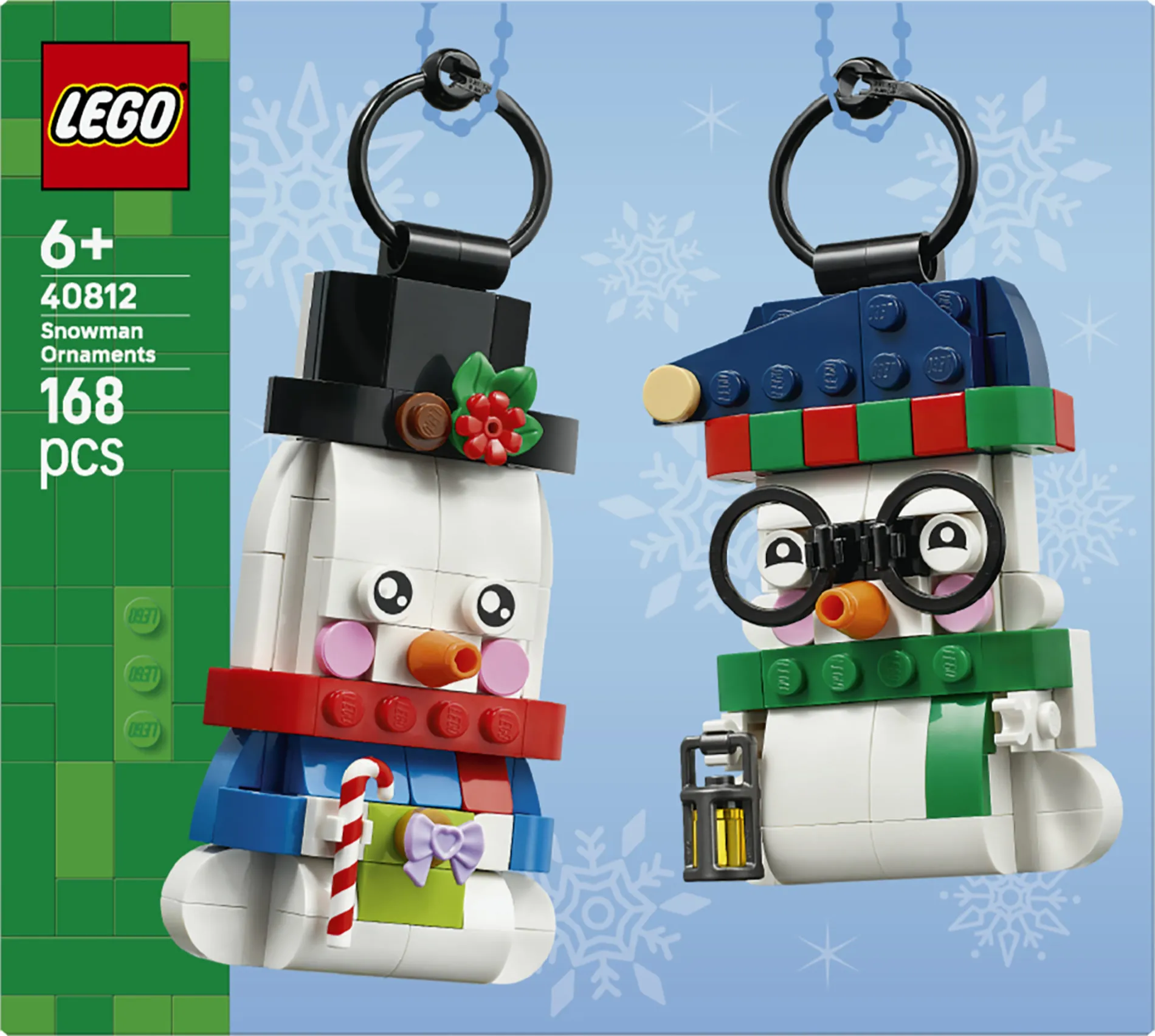 LEGO Seasonal Snowman Ornaments 40812