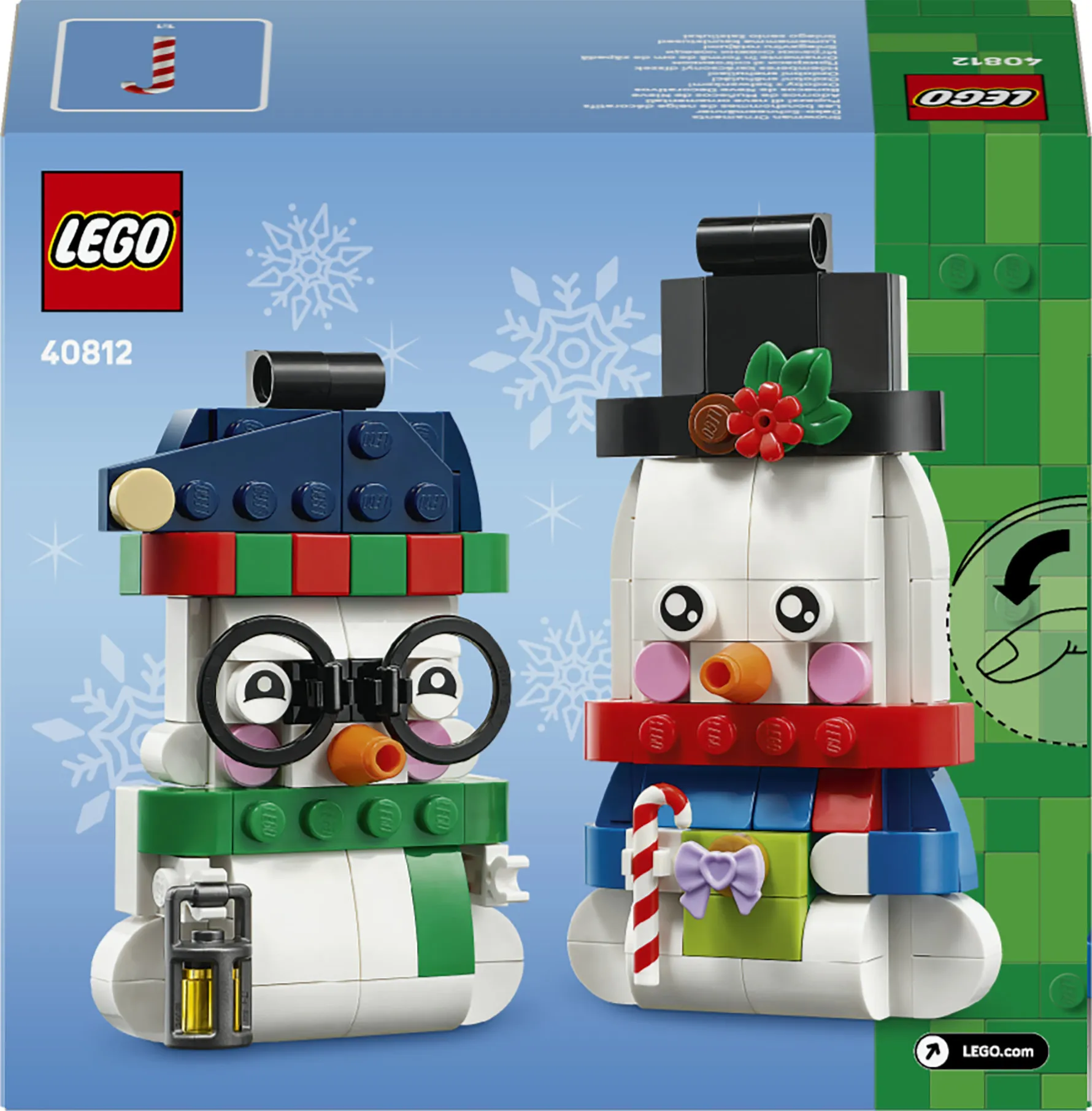 LEGO Seasonal Snowman Ornaments 40812