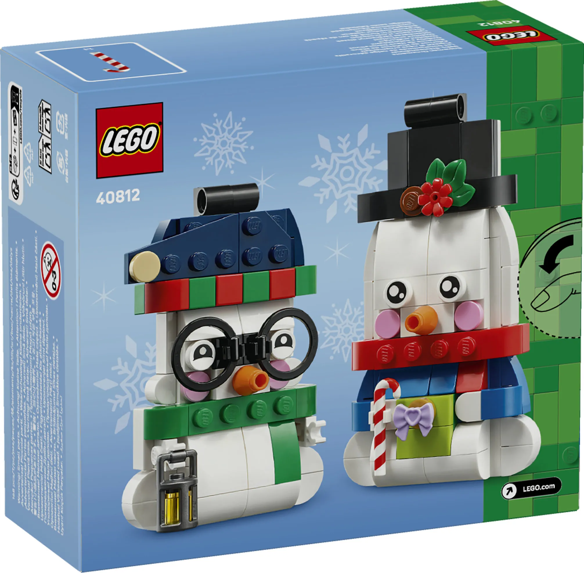 LEGO Seasonal Snowman Ornaments 40812