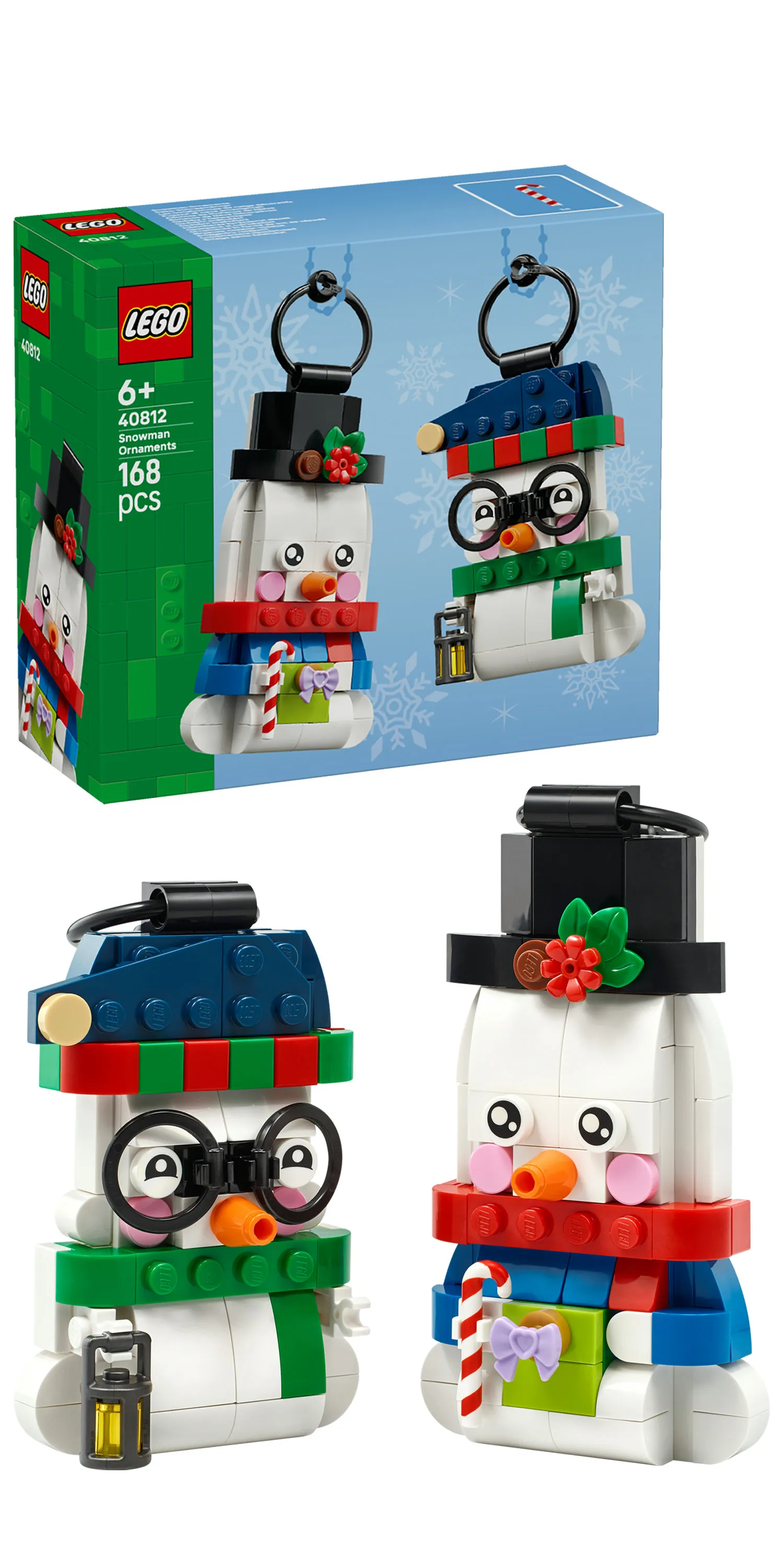 LEGO Seasonal Snowman Ornaments 40812