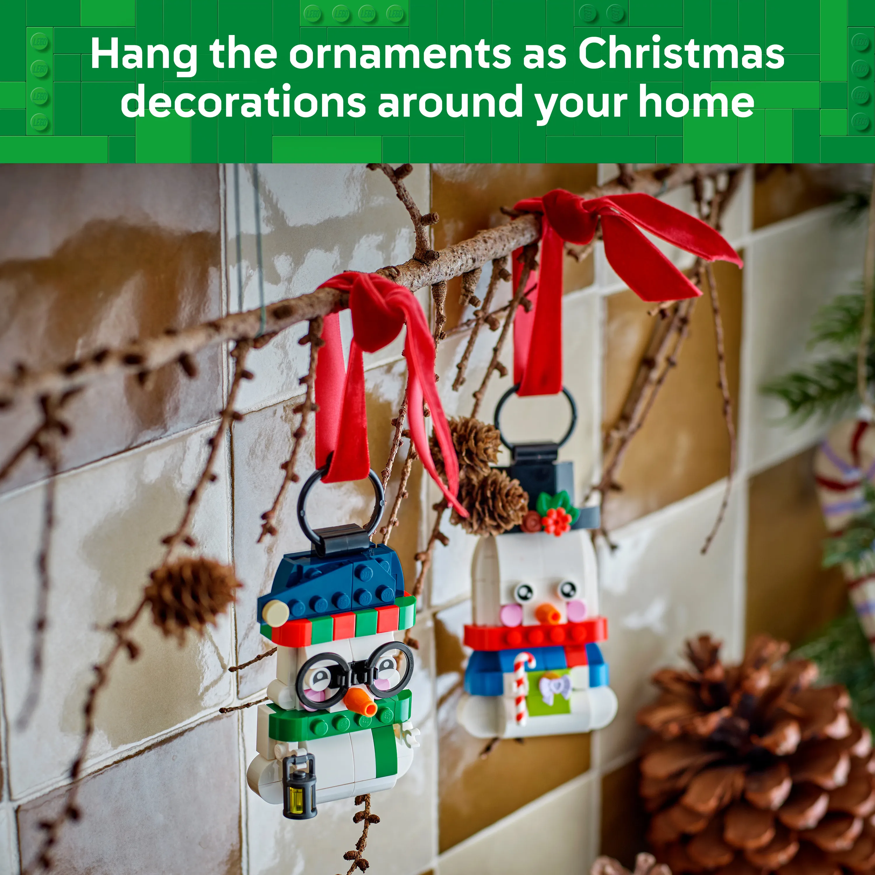 LEGO Seasonal Snowman Ornaments 40812