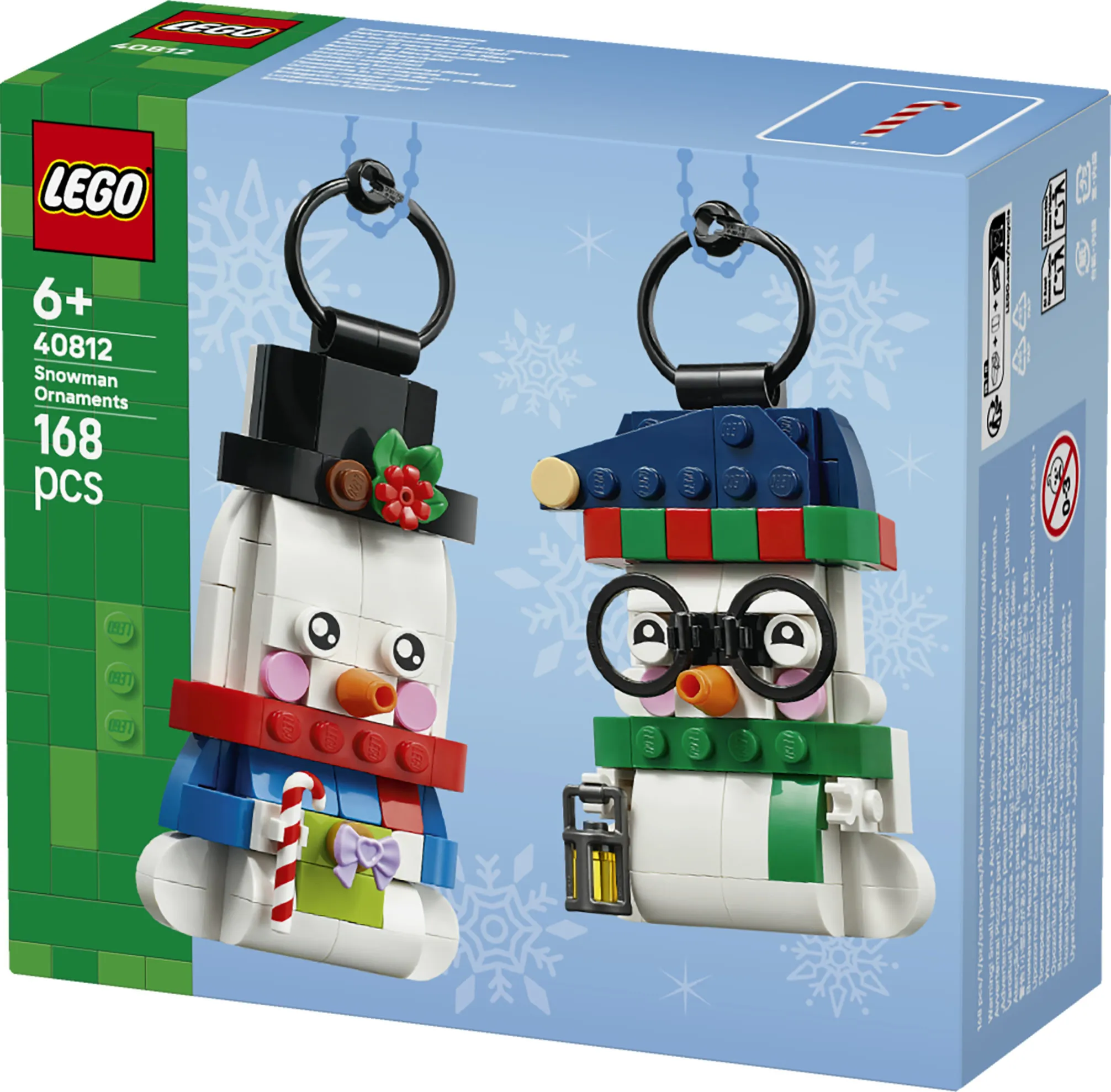 LEGO Seasonal Snowman Ornaments 40812