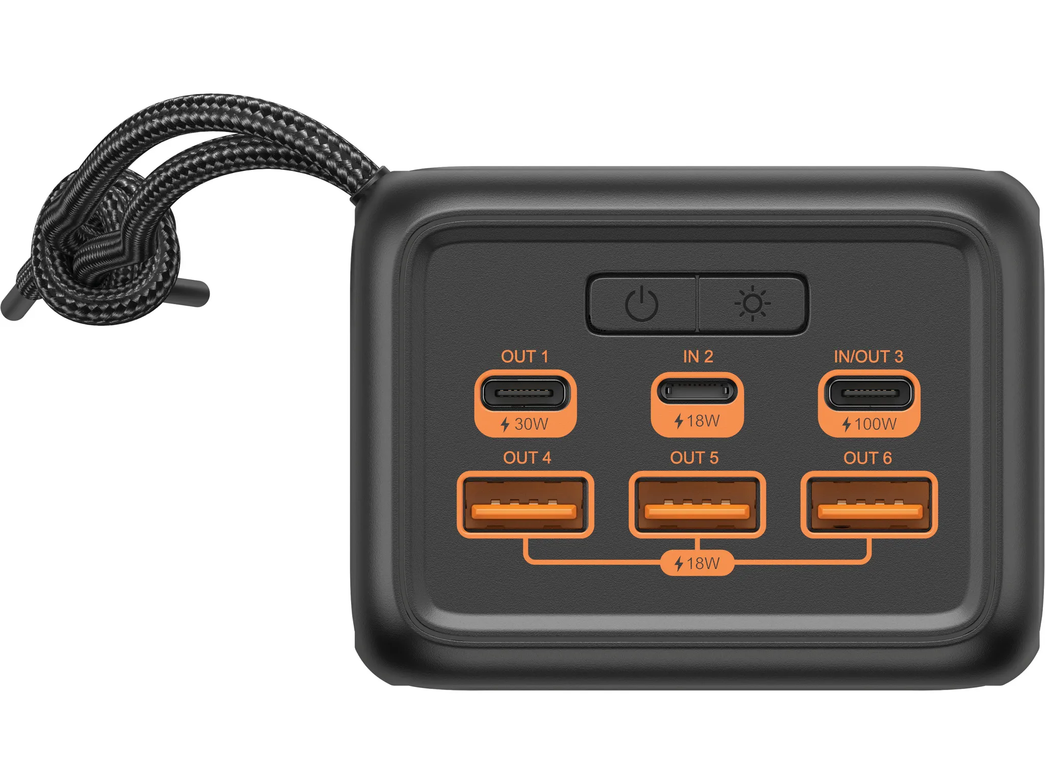 Sandberg USB-C PD 130W 50000mAh, 130W -varavirtal&auml;hde, Musta