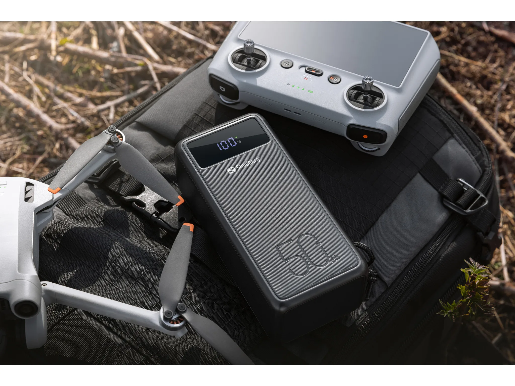 Sandberg USB-C PD 130W 50000mAh, 130W -varavirtal&auml;hde, Musta