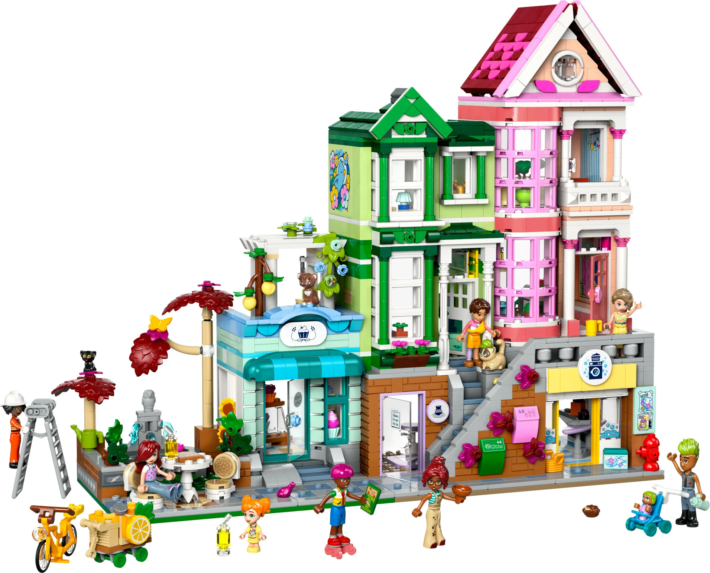 LEGO Friends Heartlake City l&auml;genheter och kommersiella byggnader 42670