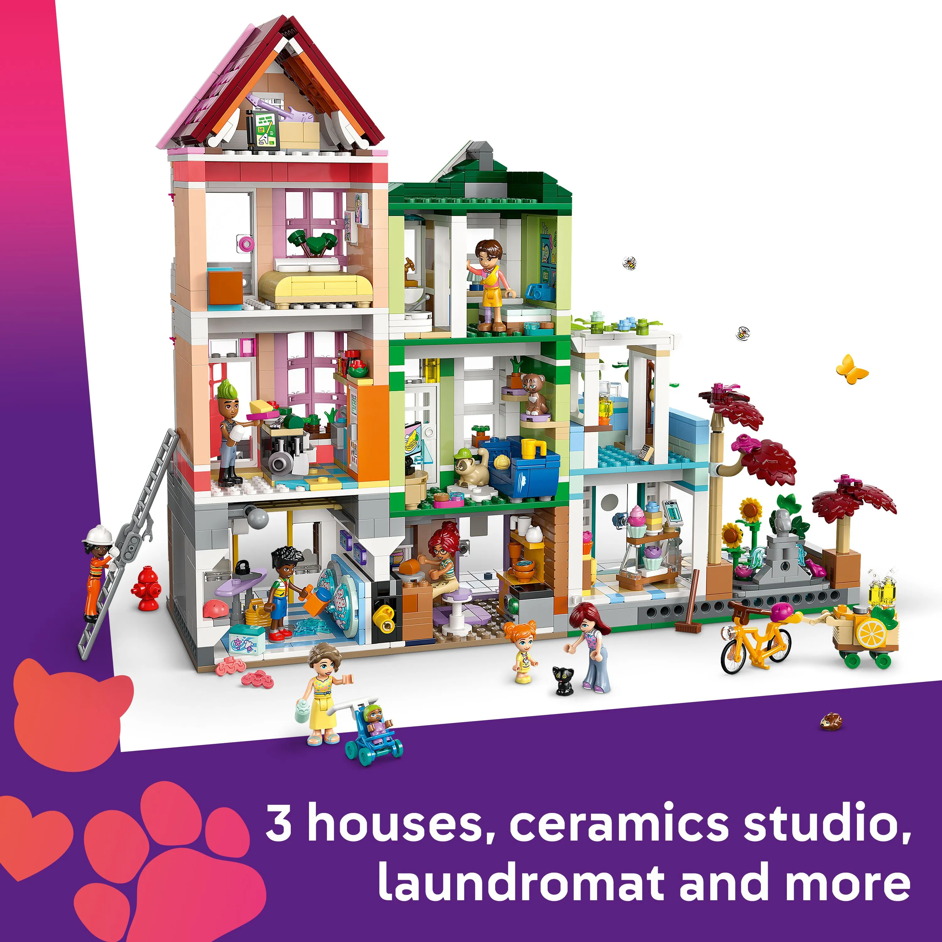 LEGO Friends Heartlake City l&auml;genheter och kommersiella byggnader 42670
