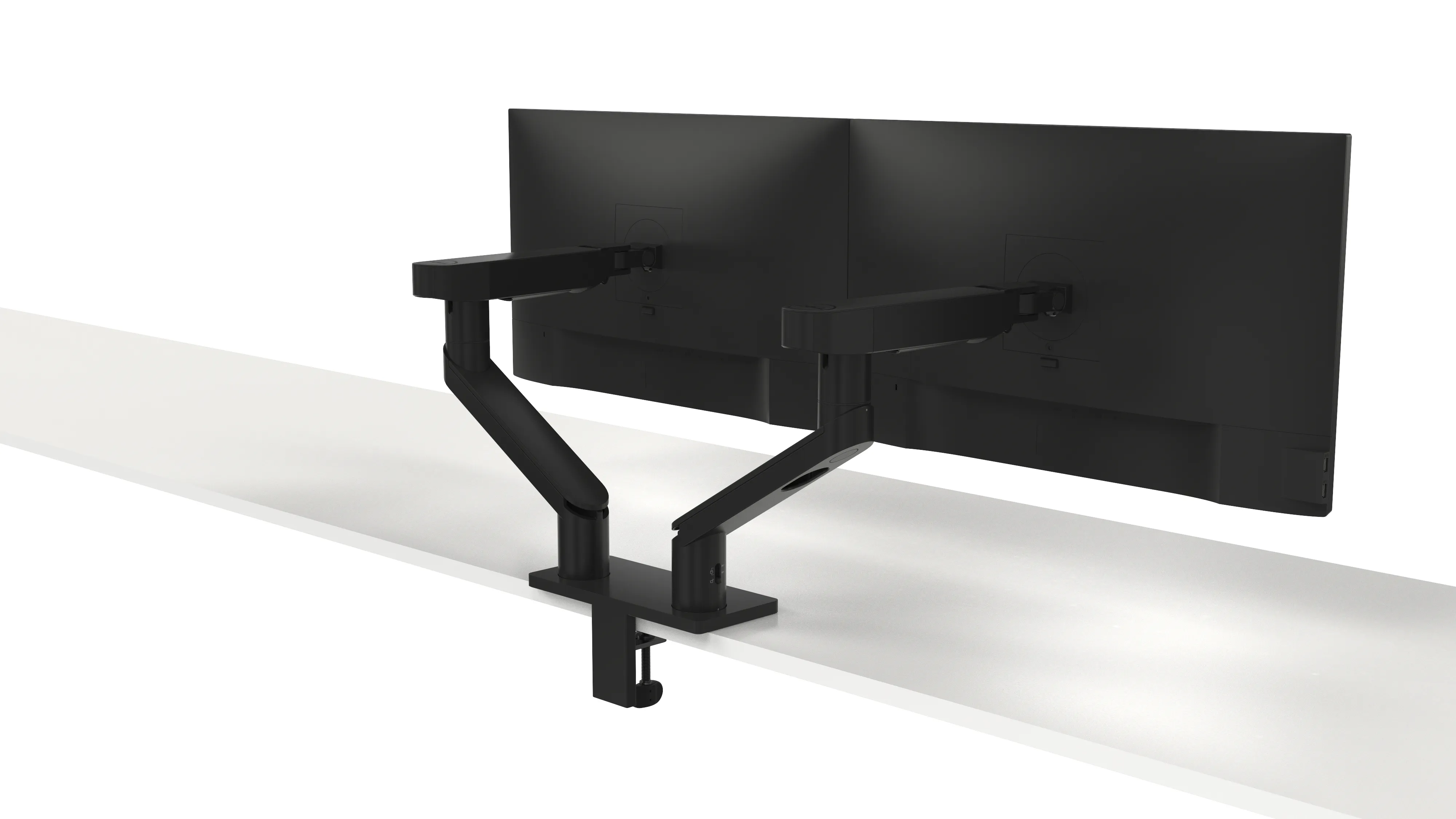 Dell Pro MDA20 -monitorivarsi kahdelle n&auml;yt&ouml;lle 19-34", kaasujousella, 10 kg, musta