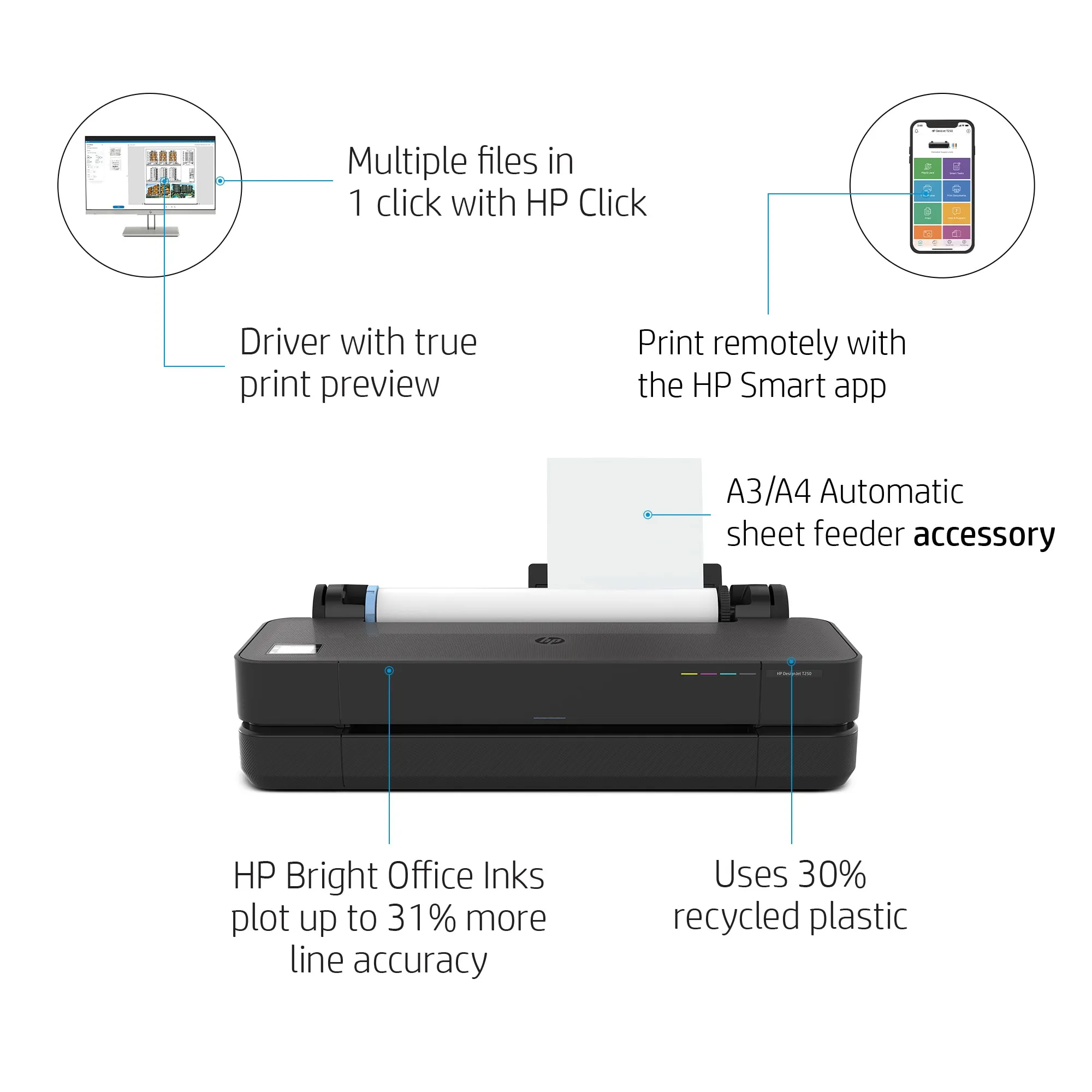 HP DesignJet T230 24-in Printer