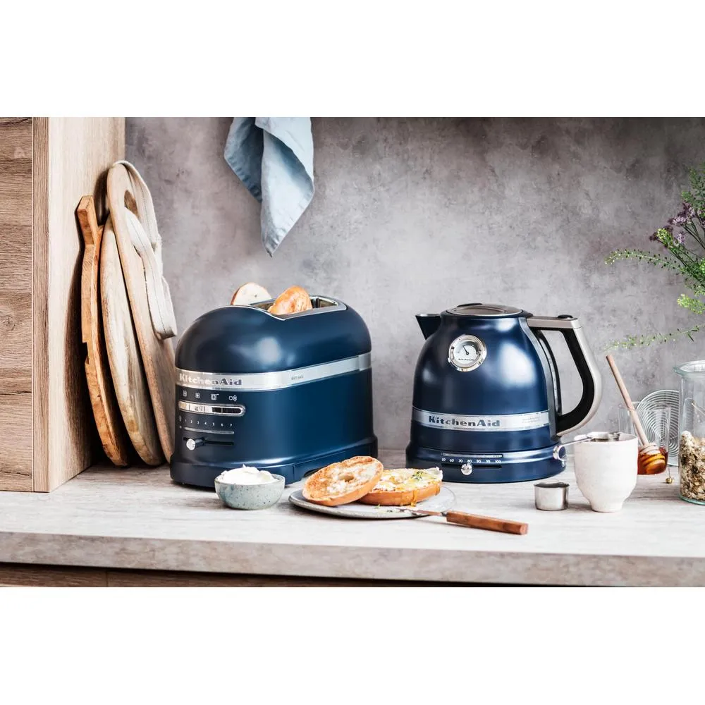 KitchenAid Artisan 5KMT2204EIB Br&ouml;drost, 2 skivor, 1250 W, Bl&aring;, Rostfritt st&aring;l