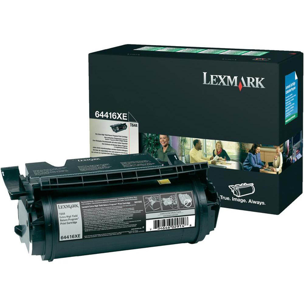 Lexmark 64416XE -laserv&auml;rikasetti, musta