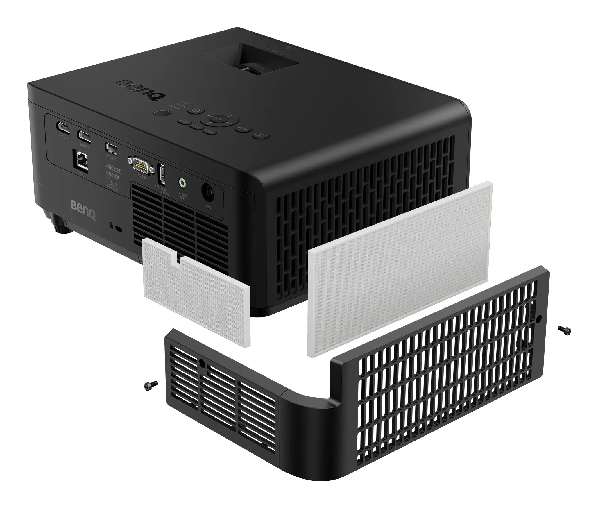 BenQ LK830ST Short Throw DLP 4K UHD 4000 ANSI lm -laserprojektori, musta