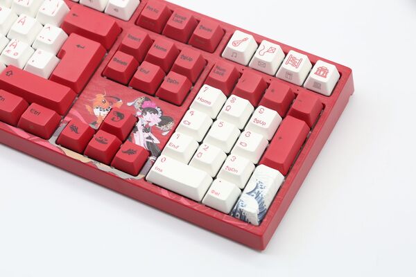 Varmilo VEA109 Koi V2 MX Red -pelin&auml;pp&auml;imist&ouml;, punainen/valkoinen