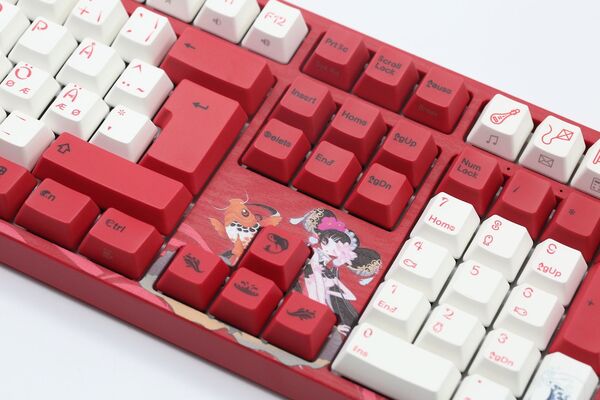 Varmilo VEA109 Koi V2 MX Red -pelin&auml;pp&auml;imist&ouml;, punainen/valkoinen