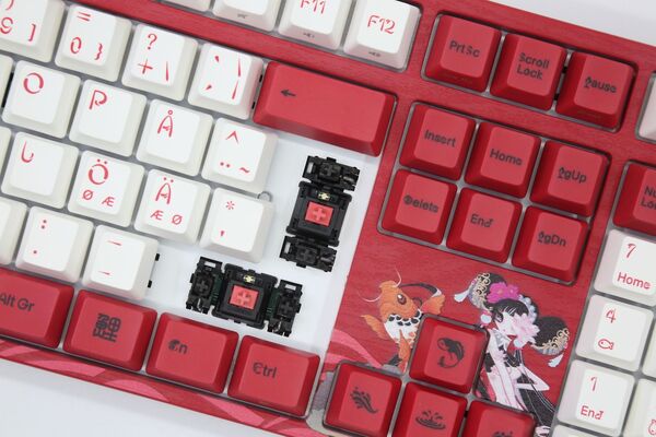 Varmilo VEA109 Koi V2 MX Red - gaming keyboard, red/white