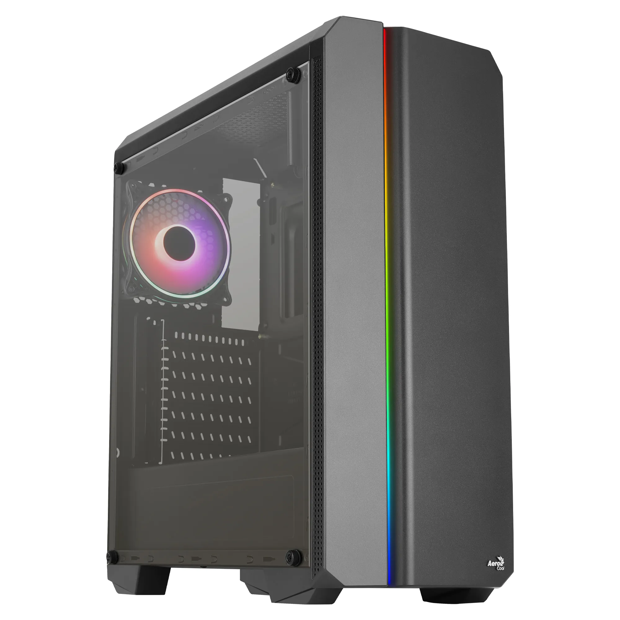 Genesisv2Bk Pc Atx Case Front Panel Led Argb Fan Argb 12Cm