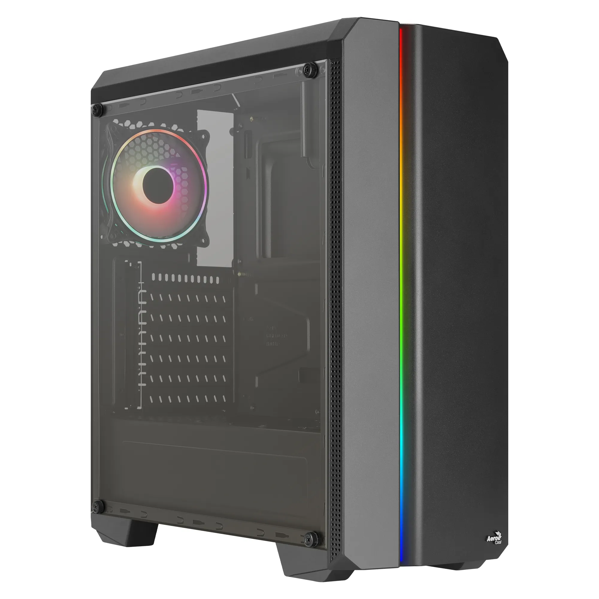 Genesisv2Bk Pc Atx Case Front Panel Led Argb Fan Argb 12Cm